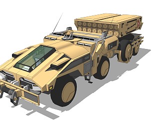 超精细汽车模型 超精细装甲车 坦克 火炮汽车模型(9)